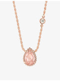 Boucheron Serpent Boheme extra-small rose-gold pendant with pink quartz diamond (British brand)