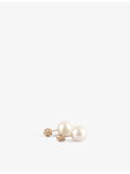 Ritika Ravi 18ct gold polki diamond pearl earrings, UK version