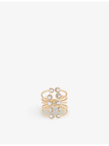 selfridges Ritika Ravi IVAR 18ct Yellow-Gold and 1.36ct Polki Diamond Ring- Buy online at McGrocer