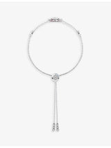 selfridges CARAT London Camelia Sterling Silver and Cubic Zirconia Bracelet 16cm- Buy online at McGrocer