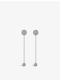 CARAT London Gala sterling silver and cubic zirconia drop earrings, UK version