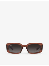 selfridges Ray-Ban RB4395 Kiliane Pillow-Frame Acetate Sunglasses- Buy online at McGrocer