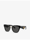 Dolce & Gabbana DG4437 butterfly-frame acetate sunglasses, imported from the UK