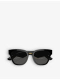 Dolce & Gabbana DG4437 butterfly-frame acetate sunglasses, imported from the UK