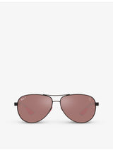 selfridges Ray-Ban Scuderia Ferrari RB8331M Pilot Metal Sunglasses- Buy online at McGrocer