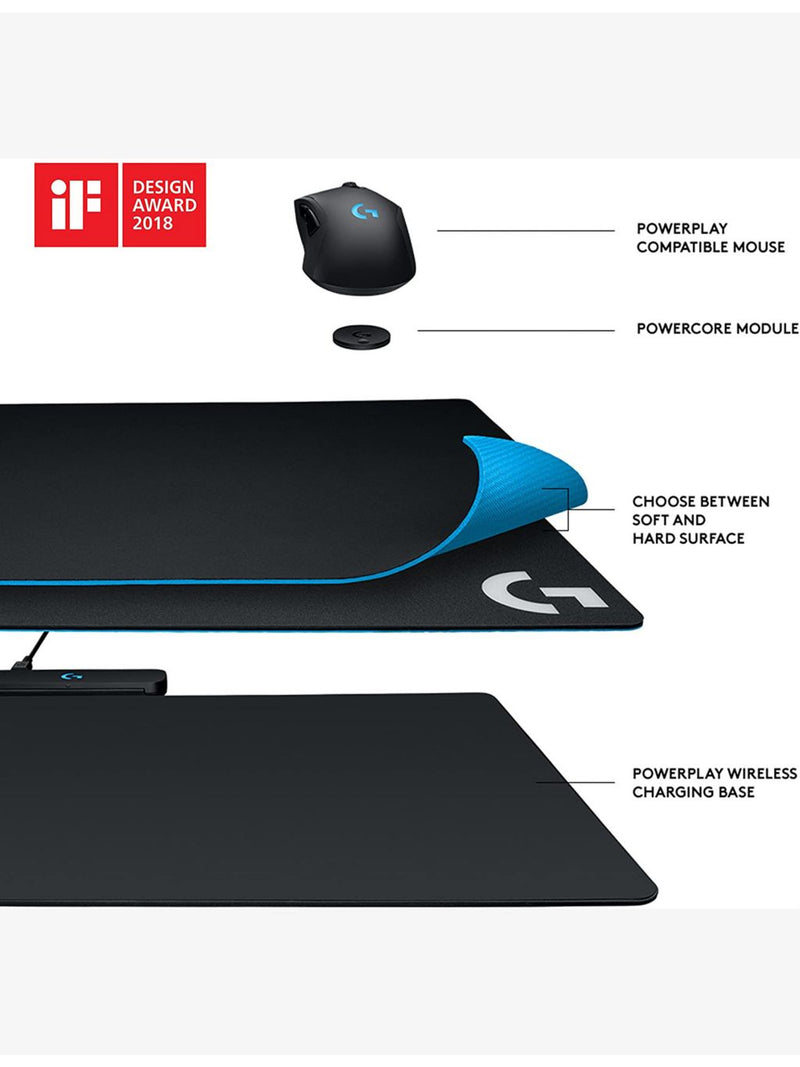 Logitech PowerPlay wireless charging mat - British product