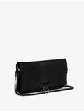 Zadig & Voltaire python-embossed leather clutch - British product