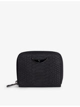 selfridges Zadig & Voltaire Mini Wing-Embellished Textured-Leather Purse- Buy online at McGrocer