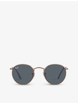 selfridges Ray-Ban RB3447 Round-Frame Metal Sunglasses- Buy online at McGrocer