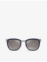 selfridges Ray-Ban Clyde Square-Frame Acetate Sunglasses- Buy online at McGrocer