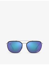selfridges Ray-Ban RB3708 Chromance Metal Sunglasses- Buy online at McGrocer