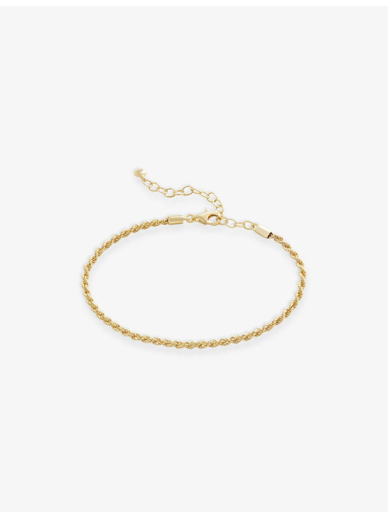Monica Vinader gold vermeil rope chain bracelet, imported from the UK