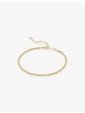 Monica Vinader gold vermeil rope chain bracelet, imported from the UK