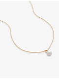 Monica Vinader Nura pearl pendant in 18ct gold vermeil - British product