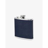 selfridges Aspinal of London Logo-Embossed Grained-Leather and Sterling-Silver Hip Flask 142ml- Buy online at McGrocer