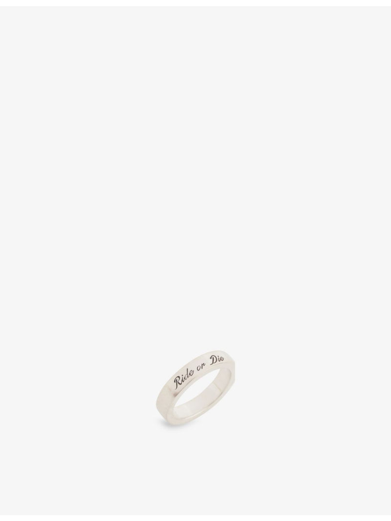 Serge DeNimes Loyalty sterling-silver ring 4mm, imported from the UK