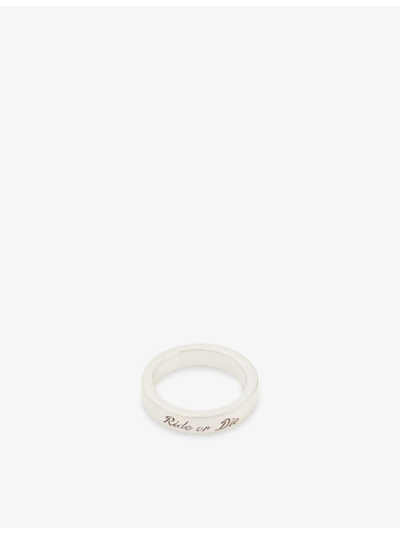 Serge DeNimes Loyalty sterling-silver ring 4mm, imported from the UK