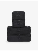 selfridges Antler Chelsea Zipped Pack of Four Woven Travel Cubes- Buy online at McGrocer
