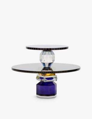 Reflections Copenhagen Dallas Tray crystal cake stand 23.8cm, imported from the UK