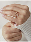 Monica Vinader Riva diamond ring 0.045ct, imported from the UK