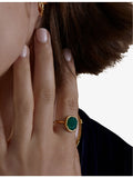 Monica Vinader Siren moonstone ring medium, imported from the UK
