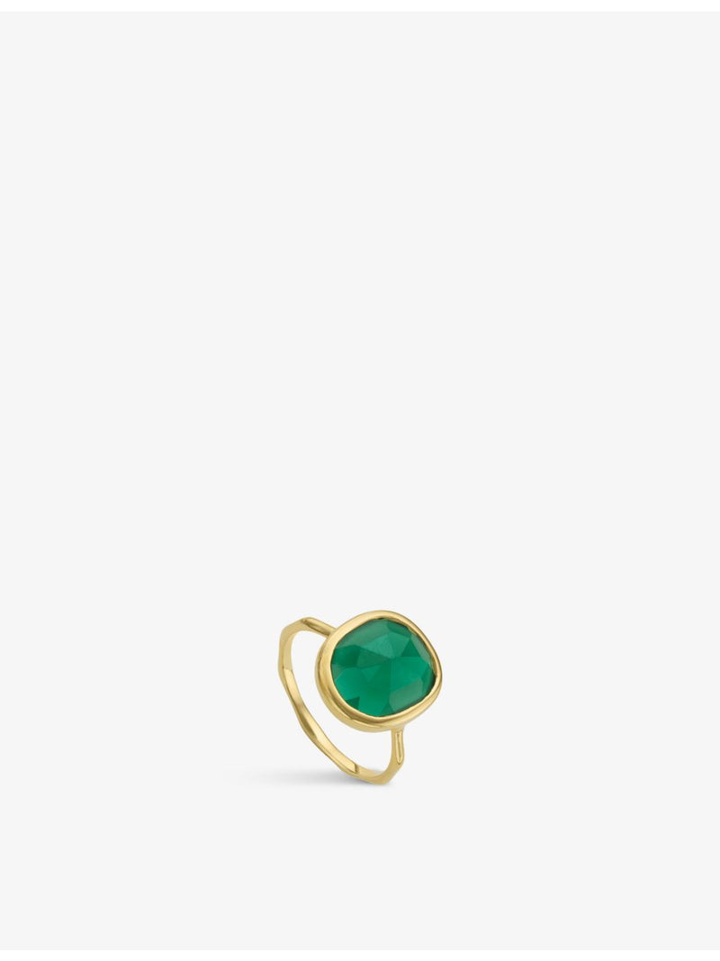 Monica Vinader Siren moonstone ring medium, imported from the UK
