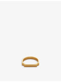 Monica Vinader 18ct yellow gold vermeil ring, imported from the UK