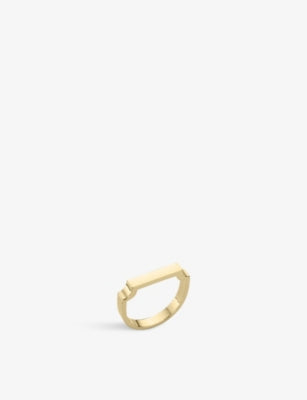 Monica Vinader Signature 18ct Yellow Gold Vermeil Sterling Silver Ring