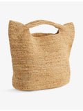 Monday Swimwear Paloma raffia top-handle bag - British product