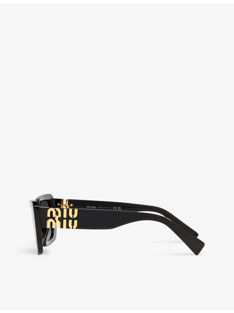 Miu Miu PS 54YS rectangle acetate sunglasses (British brand)