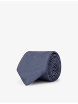 selfridges Reiss Ceremony Textured Silk-Blend Tie- Buy online at McGrocer
