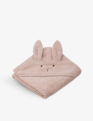 Liewood rabbit hooded cotton towel 70cm, imported from the UK