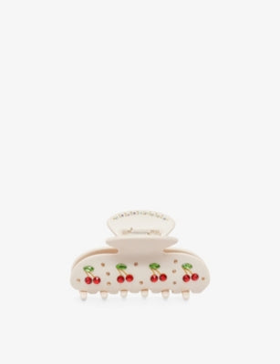 Emi Jay hair clip Sweetheart crystal cherry 7.5cm (British brand)