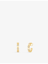 selfridges Chaumet Bee de Chaumet 18ct Yellow Gold 0.41ct Diamond Hoop Earrings 16mm- Buy online at McGrocer