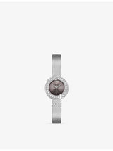 selfridges Chaumet Hortensia Eden Stainless Steel 0.56ct Diamond Quartz Watch 22.4mm- Buy online at McGrocer