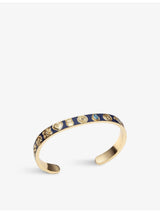 selfridges With Love Darling Global Goal Remelted Brass with Zircon and Enamel Cuff Bracelet, 17-18cm- Buy online at McGrocer