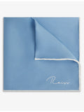 Reiss Ceremony logo-print silk pocket square 32cm (British brand)