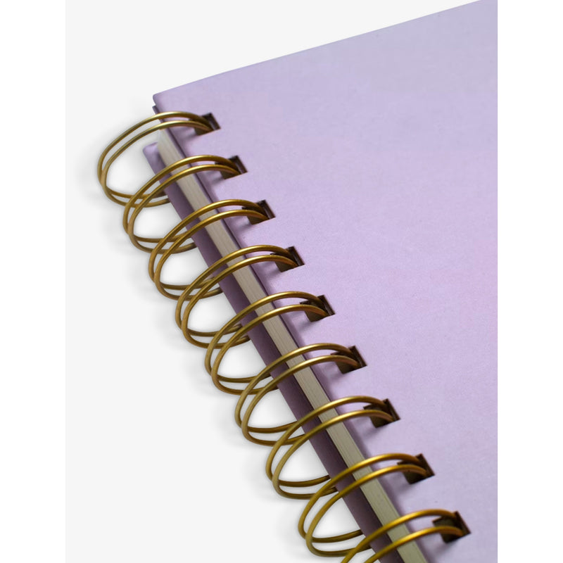Papier Flora spiral notebook 17.6cm x 25cm - British product