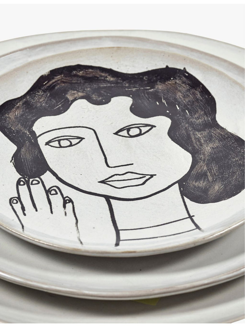 Serax La Mère medium stoneware plate 20cm - British product