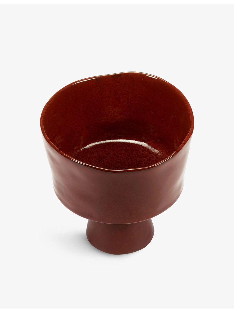 Serax stoneware bowl with stand 18cm (British brand)
