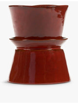 selfridges Serax La Mere Ebony Stoneware Vase 22cm- Buy online at McGrocer
