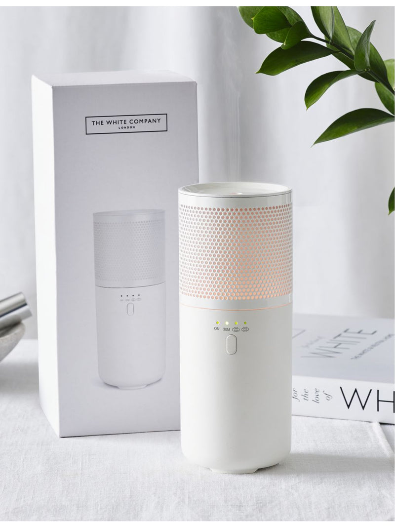 The White Company portable rechargeable electronic diffuser 45ml, UK version
