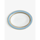selfridges Wedgwood Helia Oval Bone China Open Dish 19cm- Buy online at McGrocer