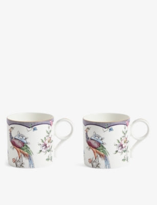 Wedgwood Fortune bone china mug set of two, UK version