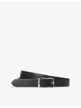 selfridges The Kooples Logo-engraved Buckle Leather Belt- Buy online at McGrocer