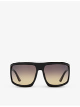 selfridges Tom Ford Clint Square-frame Polyamide Sunglasses- Buy online at McGrocer