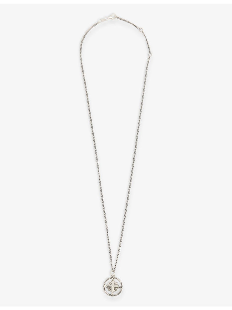 Serge DeNimes sterling silver compass pendant necklace, imported from the UK