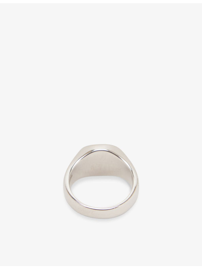 Serge DeNimes polished 925 sterling silver signet ring, imported from the UK