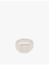 selfridges Serge DeNimes Signet Polished Sterling Silver Ring- Buy online at McGrocer