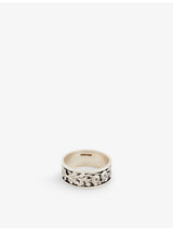 selfridges Serge Denimes Kabuto Embossed Sterling Silver and Cubic Zirconia Ring- Buy online at McGrocer